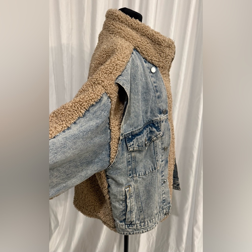 [BLANKNYC] Sherpa Lined Denim Jacket